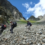 Descente du col Fenetre sur Rhême Notre Dame
