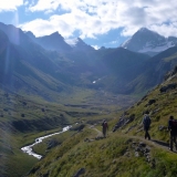 Montée vers le col Lauson