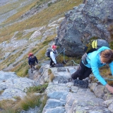 Dans la montée du col Valcornera